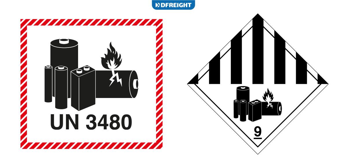Dangerous goods label used for packing and importing lithium batteries