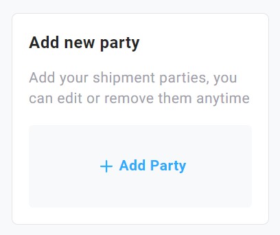 Add New Party Feature