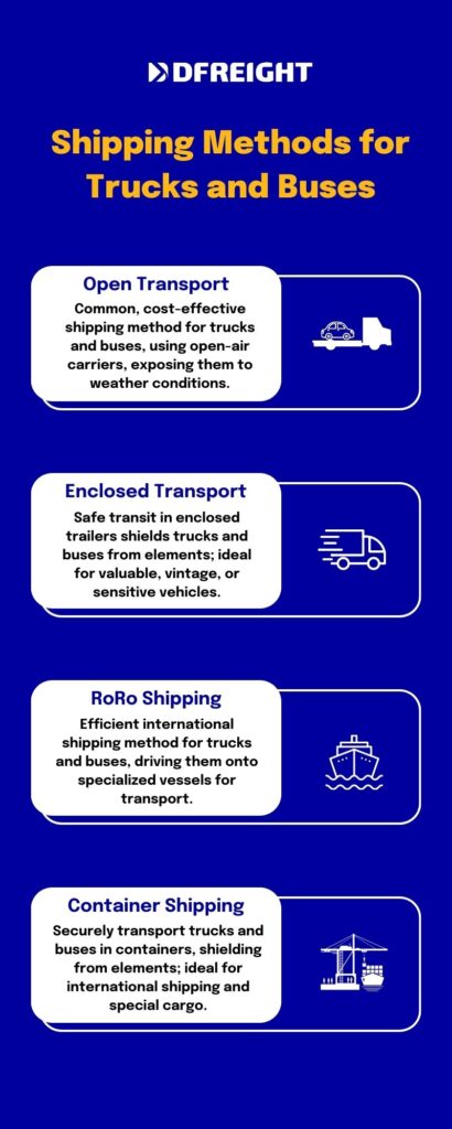 Shipping Methods for Trucks and Buses - DFreight